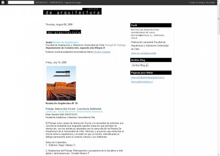 Revista de Arquitectura